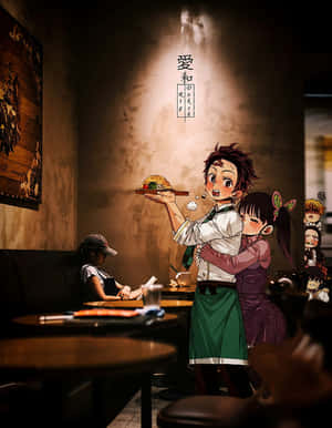 かわいい鬼滅の刃キャラクター 竈門炭治郎と栗花落カナヲ — かっこいい鬼滅の刃 壁紙