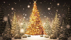 きらめく美しいクリスマスツリー