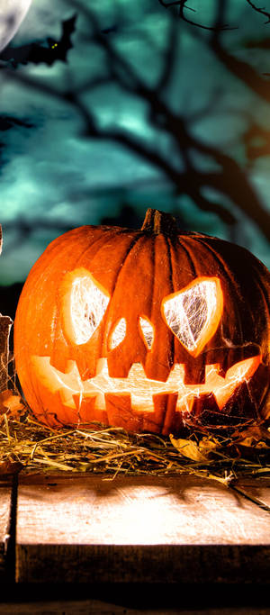 キュートなハロウィンフォン — Pixel 11 壁紙