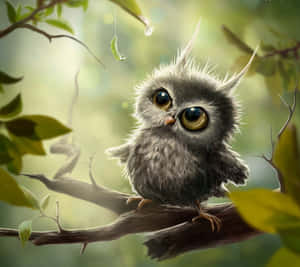 可愛いフクロウの壁紙