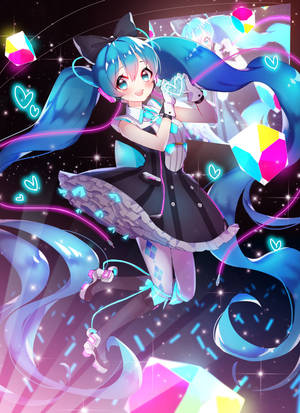 美しいHDファンアート初音ミク壁紙 — OnePlus Pad 3 壁紙