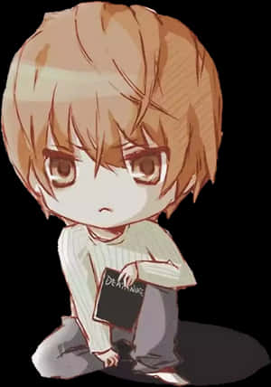 ちびキャラ 夜神月とデスノート