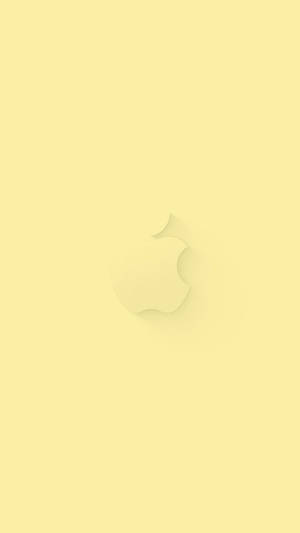 アップルロゴ パステルイエロー エステティック — パステルイエロー 壁紙