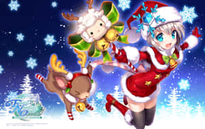 アニメのクリスマス背景