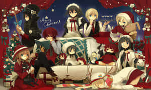 アニメのクリスマス背景