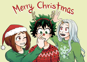 アニメのクリスマス背景