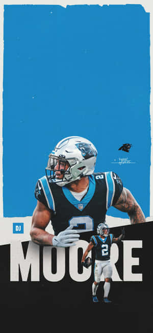 アメリカンフットボール選手 DJ Moore カロライナ・パンサーズ — Oppo Find X9s 壁紙
