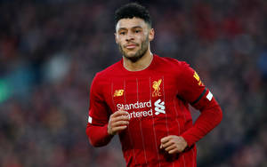 アレックス・オックスレイド＝チェンバレン 赤いサッカージャージ — サッカー 壁紙