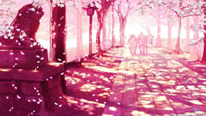 アートな桜の壁紙 — 美的なアートGIF 壁紙