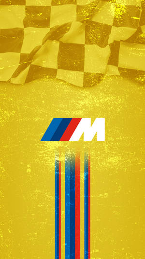 イエローレースフラッグ BMW Mロゴ — BMW 壁紙