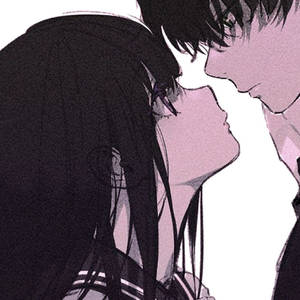 カップル用おそろいPFP 甘い愛の視線
