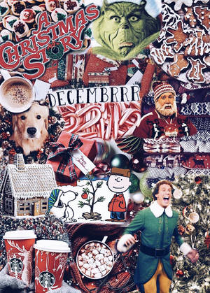 クリスマス・ストーリー コラージュの壁紙 — クリスマスコラージュ 壁紙