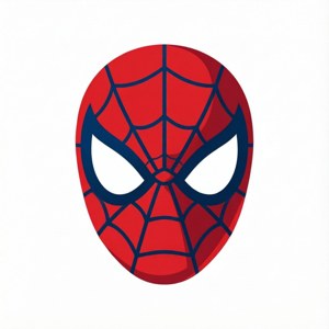 白背景にミニマルなベクターのスパイダーマンロゴ — スパイダーマン 壁紙