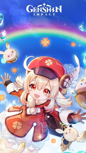 クレーとドドコの原神スマホ壁紙