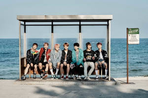 クールなBTSラップトップ壁紙「Spring Day」