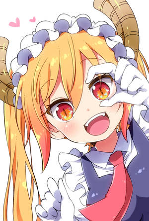クールなアニメガールのアイコン ドラゴン トール