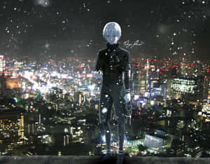 ケン・カネキ 街に立つ 東京喰種 アニメ — 東京喰種 GIF 壁紙