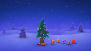 シンプルなクリスマス背景 — クリスマスツリー 壁紙