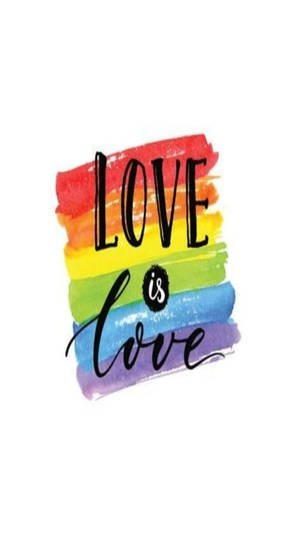 シンプルなラブ・イズ・ラブ LGBTスマホ壁紙 — 愛 壁紙