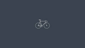 シンプルな低いハンドルの自転車の輪郭の壁紙