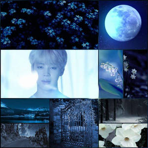 ジミン BTS 美しい幻想的な月 — 방탄소년단 감성 壁紙