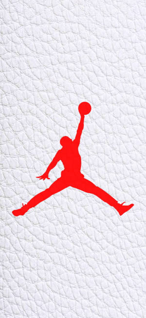 Jordan ロゴ ホワイト レザー キャンバスの壁紙 — iPhone 18 Pro 壁紙