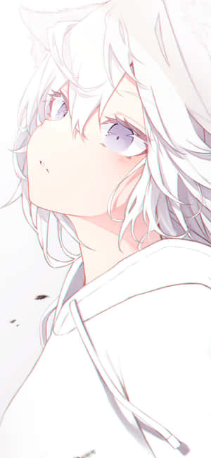 甘いアニメの白人少女 — iPhone 14 Pro 壁紙