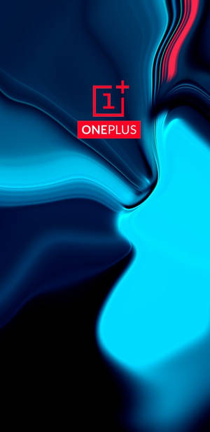 ブルーの抽象背景とOnePlus 9Rロゴ — 抽象 壁紙