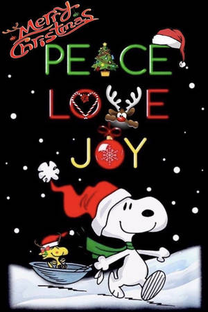 スヌーピー クリスマス ピース ラブ ジョイ 壁紙