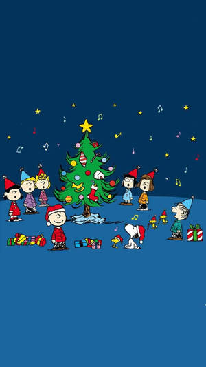 スヌーピー クリスマス 歌う 壁紙