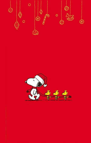 スヌーピー クリスマス 赤いマフラー 壁紙