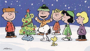 スヌーピー クリスマスツリー 壁紙