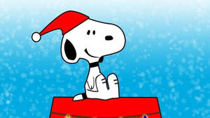 スヌーピー クリスマス帽子 壁紙