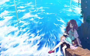セレンなアニメ風景が描く魅惑の夕日 — 美しいアニメ 壁紙
