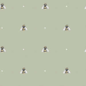 セージグリーンの美学 ミツバチ柄 — セージグリーン エスセティック GIF 壁紙