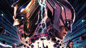 ソーのダイナミックデュオ - Marvel ラップトップ壁紙 — ソー・ラブ・アンド・サンダー 壁紙