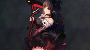 ダークアニメ赤い悪魔メイドの壁紙 — アニメ 悪魔 壁紙
