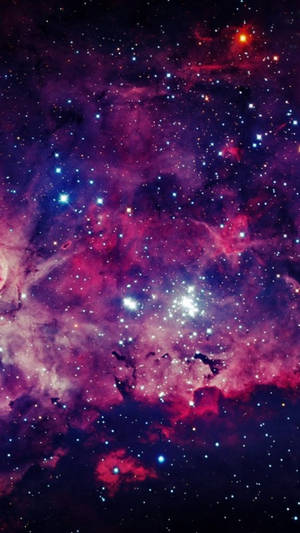 ダークピンクの星雲スペースiPhone — 宇宙 iPhone 壁紙