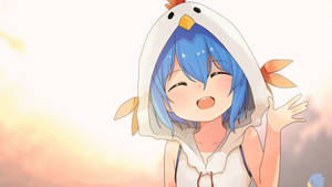 チキンアニメガールパーカーの壁紙 — かわいいアニメの女の子 壁紙