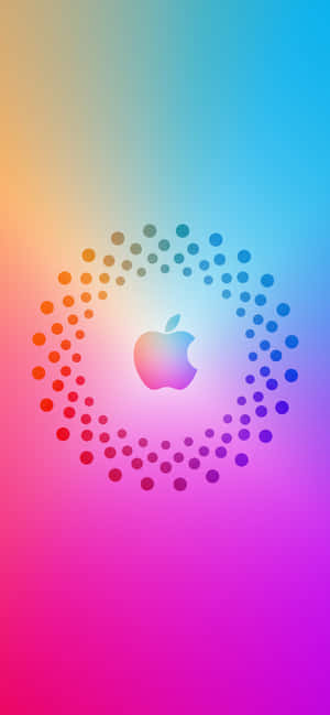ドットで彩るApple HD iPhoneロゴ — Oppo Find X 壁紙