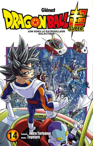 ドラゴンボール超マンガの悟空とベジータのスリリングなイラスト — Galaxy Tab S9 壁紙