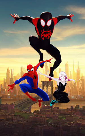 ニューヨークのスパイダーマン：スパイダーバースの壁紙 — Redmi K Pad 壁紙
