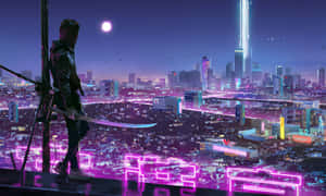 ネオンシティの背景 — ネオンシティ 壁紙