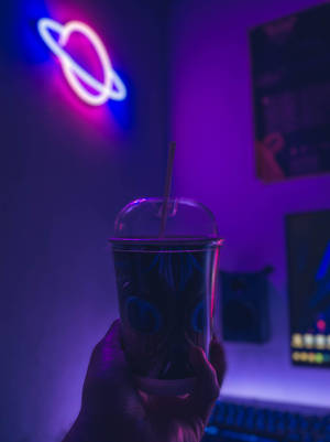 ネオンパープルなLEDサイン