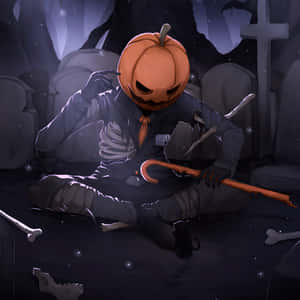ハロウィン カボチャ男 アニメ PFP アート — ブラックエステティック GIF 壁紙