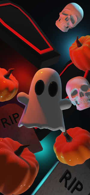 ハロウィンフォンの背景 — Huawei Mate X 壁紙