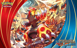戦場で激しい戦いを繰り広げるほのおポケモン