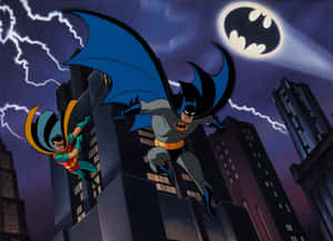 バットマン・ザ・アニメイテッドシリーズ バットシグナル ロビン — バットマン 壁紙