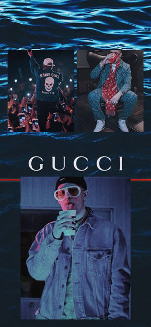 Bad Bunny グッチ ポスターの壁紙 — iPhone 14 Pro Max 壁紙