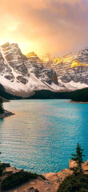 バンフ国立公園の日の出 — Oppo Find X9 Ultra 壁紙